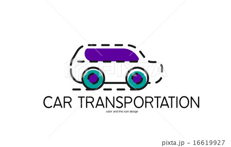 Color line icon for flat design. Car transportation Color line icon for flat design. Car transportation 16619927