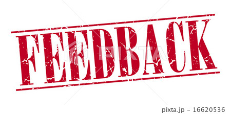 feedback red grunge vintage stamp 16620536