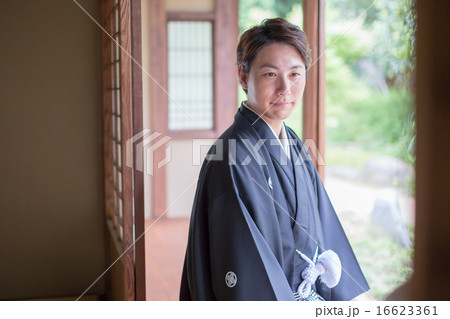 Bride's kimono by pure white dress Bride's kimono by pure white dress 16623361