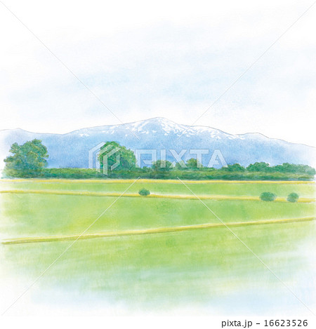 陸羽西線から見た月山 16623526