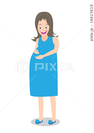 Happy beautiful pregnant woman Happy beautiful pregnant woman 16623619