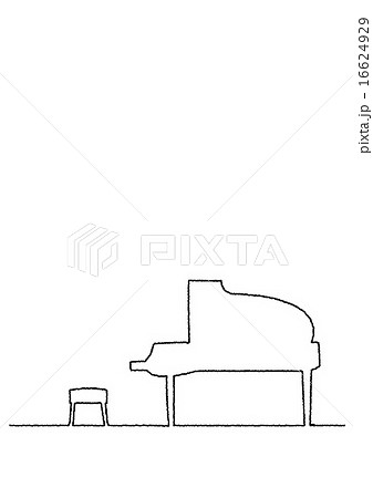 ピアノ＿クレヨン画 16624929