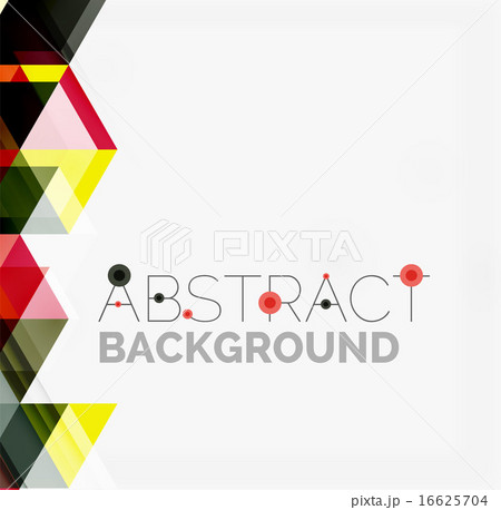 Abstract geometric background. Modern overlapping triangles 16625704