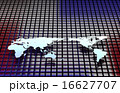 世界地図　グリッド　イメージ 16627707