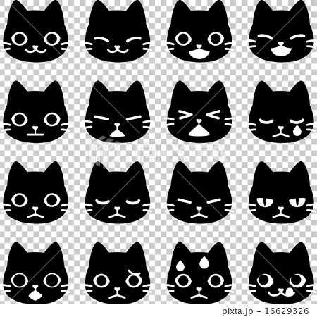 Cats Face Glyph Icons Graphic by larsonline · Creative Fabrica