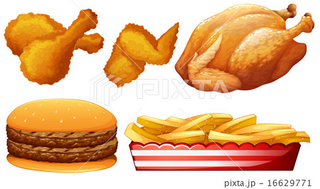 Chicken and fast food 16629771
