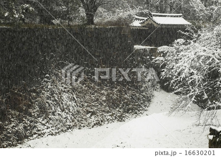 古城の雪 16630201