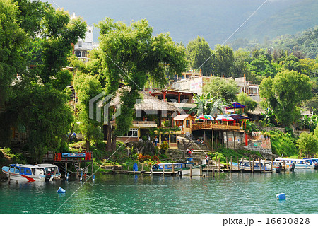 グアテマラ アティトラン湖 サン・ペドロの船着場 グアテマラ アティトラン湖 サン・ペドロの船着場 16630828