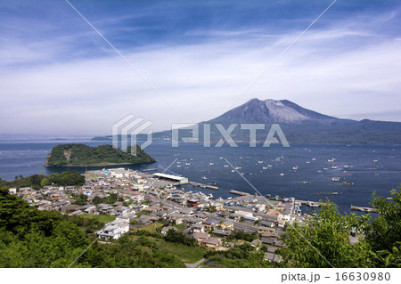 桜島と海潟の海 桜島と海潟の海 16630980