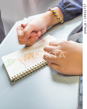 Hand drawing carrot picture on notebook Hand drawing carrot picture on notebook 16632737