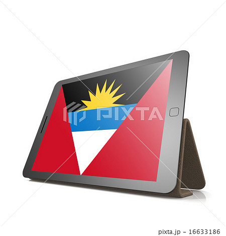 Tablet with Antigua and Barbuda flag 16633186
