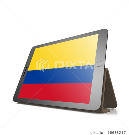 Tablet with Colombia flag Tablet with Colombia flag 16633217