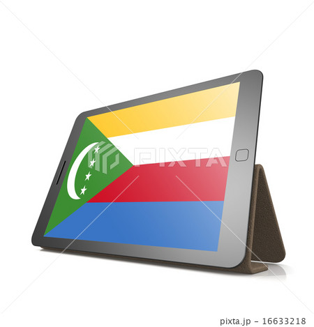 Tablet with Comoros flag Tablet with Comoros flag 16633218