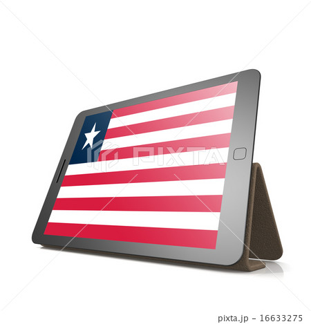 Tablet with Liberia flag 16633275