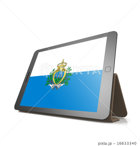 Tablet with San Marino flag 16633340