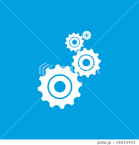 Mechanism white icon Mechanism white icon 16633435