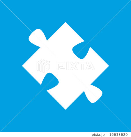 Puzzle white icon 16633620