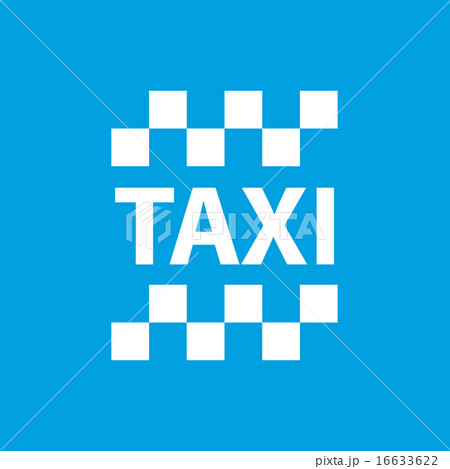 Taxi white icon 16633622
