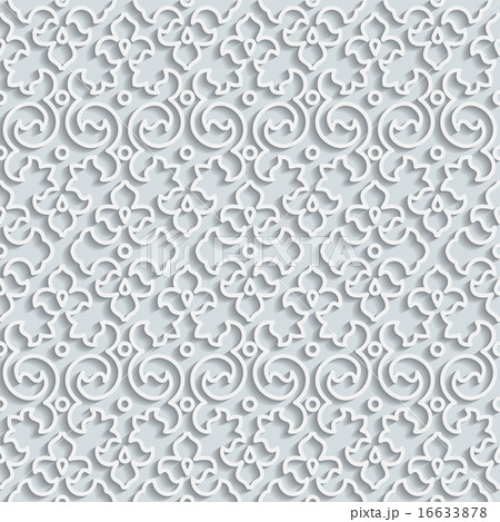 Seamless Pattern Background. Curl Decoration  16633878