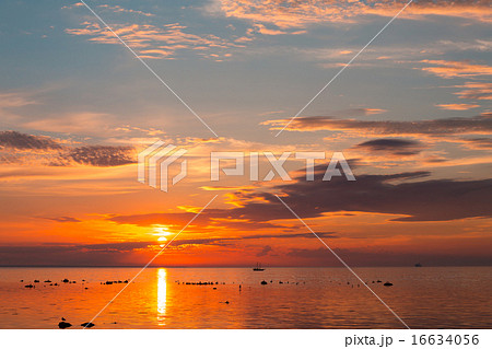 tall ship sailing along skyline tall ship sailing along skyline 16634056