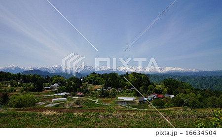 信州の里山と北アルプス 16634504