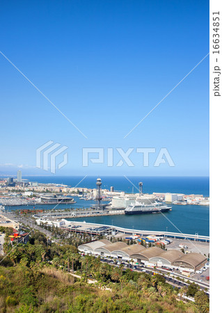 Barcelona Port from Above 16634851
