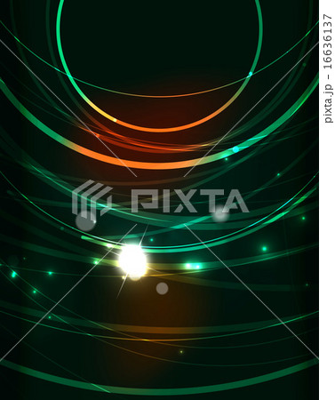 Glowing circle in dark space Glowing circle in dark space 16636137