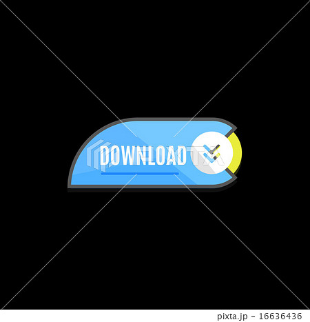 Colorful download web button. Modern flat design. Colorful download web button. Modern flat design. 16636436