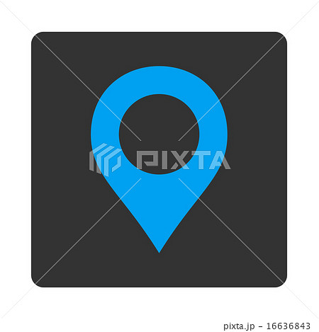 Map Marker flat blue and gray colors rounded button 16636843