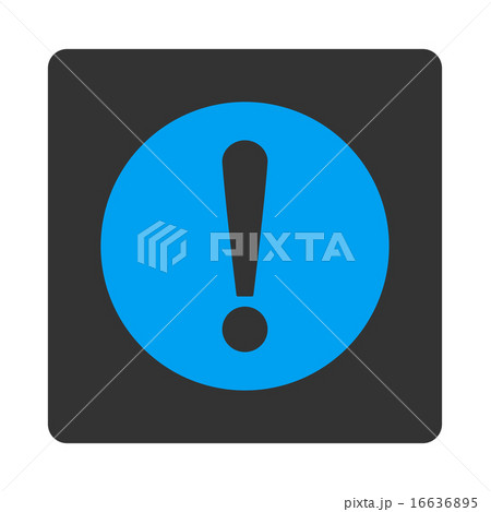 Problem flat blue and gray colors rounded button 16636895