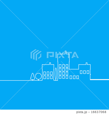 Color flat contours of the urban landscape 16637068