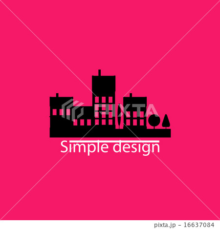 Color flat contours of the urban landscape Color flat contours of the urban landscape 16637084