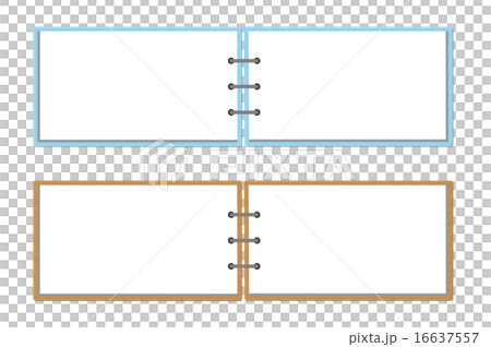 横長のメモ用紙のイラスト素材