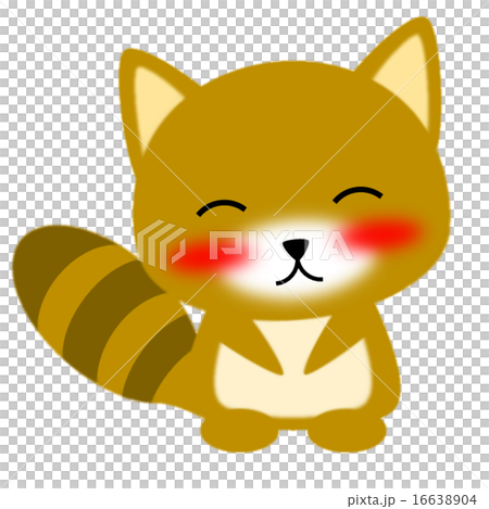 満面の笑顔で微笑むたぬき 16638904