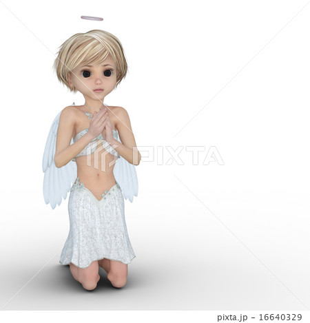 可愛い天使 デフォルメ perming3DCGイラスト素材 可愛い天使 デフォルメ perming3DCGイラスト素材 16640329