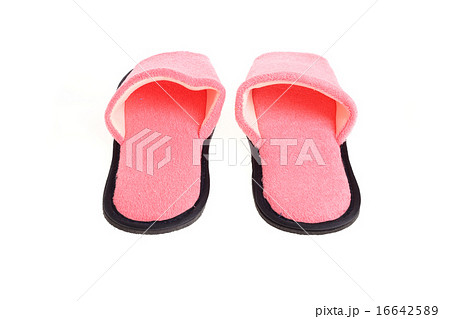 pink slippers footwear isolated pink slippers footwear isolated 16642589