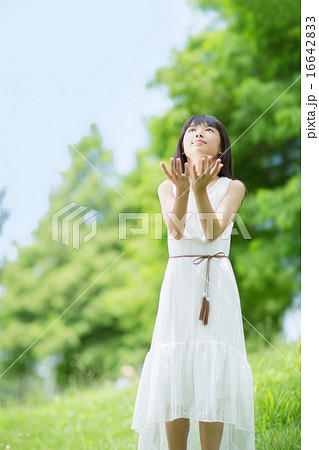 新緑・女性ポートレート 16642833