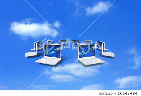 株式市場とネットワークするPC 16643484