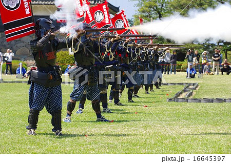 信州 国宝松本城 古流砲術演武風景 信州 国宝松本城 古流砲術演武風景 16645397