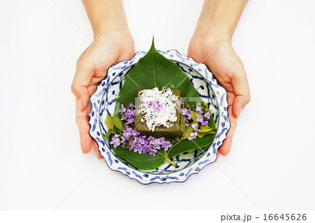 black coconut sweet pudding , thai dessert 16645626
