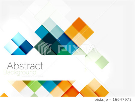 Square shape mosaic pattern design. Universal modern composition 16647975