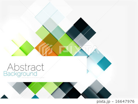 Square shape mosaic pattern design. Universal modern composition 16647976