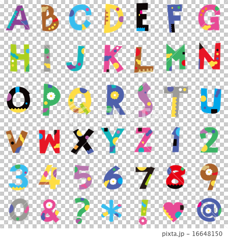アルファベット、数字 16648150