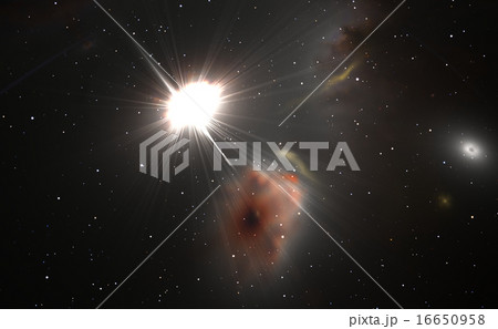 Space background with quasar and stars Space background with quasar and stars 16650958