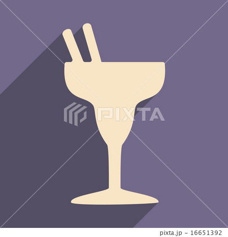 Flat with shadow icon and mobile applacation cocktail Flat with shadow icon and mobile applacation cocktail 16651392