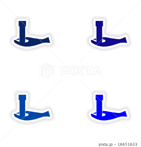 assembly realistic sticker design on paper logo laboratory assembly realistic sticker design on paper logo laboratory 16651633