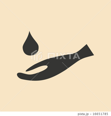 Flat in black and white mobile application hand hygiene Flat in black and white mobile application hand hygiene 16651785