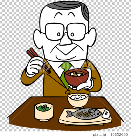 Businessman eating Japanese food Businessman eating Japanese food 16652600