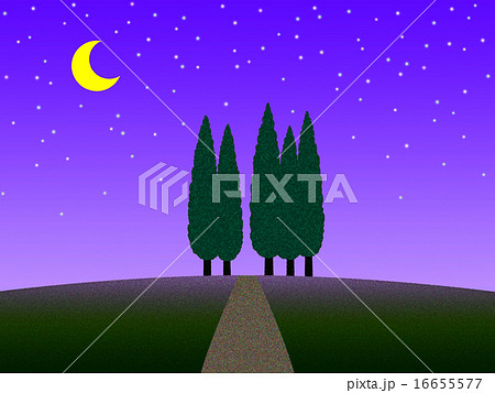 丘の上の糸杉 丘の上の糸杉 16655577