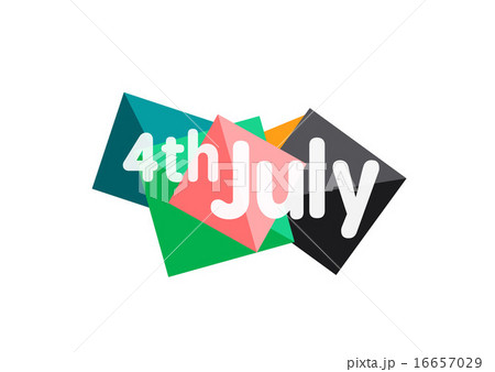 Fourth july geometric banner 16657029